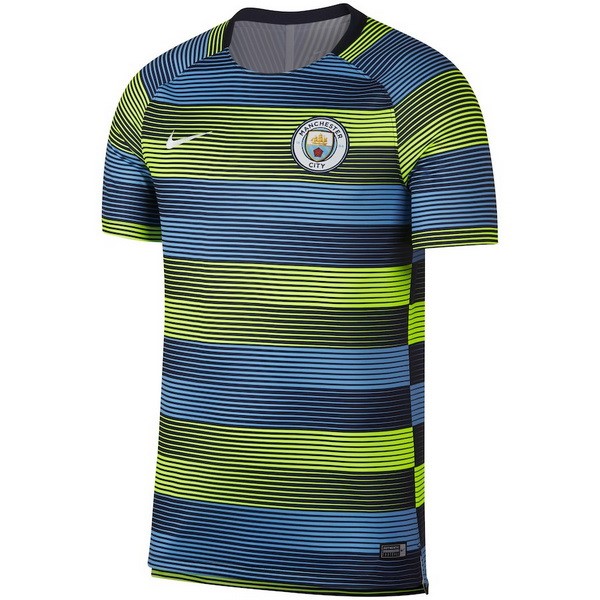 Camiseta Entrenamiento Manchester City 2018/19 Azul Verde